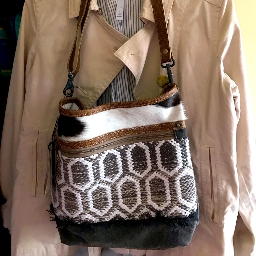 NWT Myra cowhide handbag